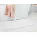 Threshold 20"x32" Knit Striped Chenille Bath Rug Fringe White