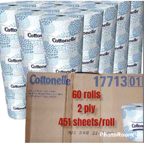 60 rolls of Cottonelle 2 ply toilet paper