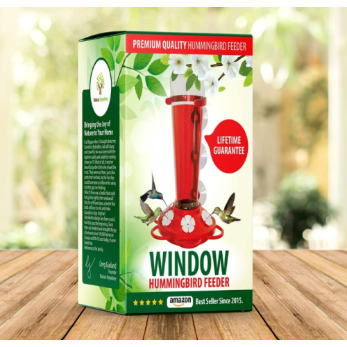 Hummingbird feeder with 3 interchangeable flower colors to hang outdoors, use it with hummingbird nectar. Outdoor window hummingbird feeders. Hummingbird Gifts for Gardening Lovers