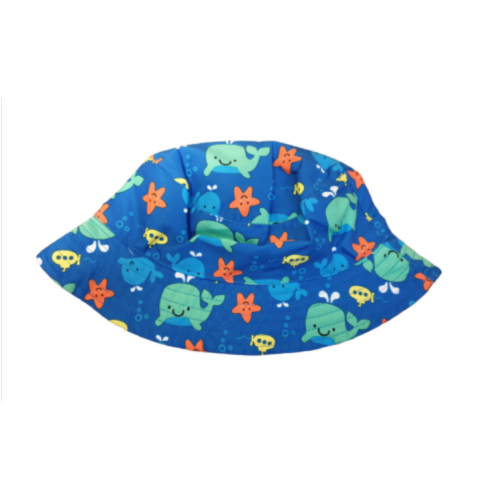 Beautiful Panama Hat Blue Sea animals