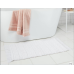 Threshold 20"x32" Knit Striped Chenille Bath Rug Fringe White