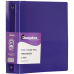 JAM Paper Heavy Duty 1 1/2" 3-Ring Flexible Poly Binders, Purple Glass Twill set of 2