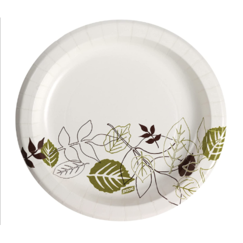 Dixie® Paper Plates, 8-1/2", Pathways Design, Pack Of 125 Plates