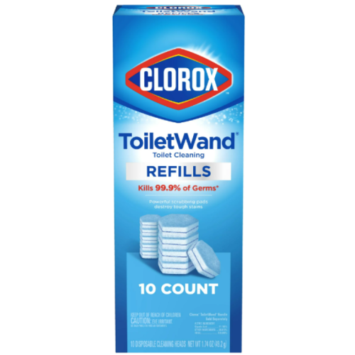 Clorox ToiletWand Disinfecting Refills, Disposable Wand Heads - 10 ct