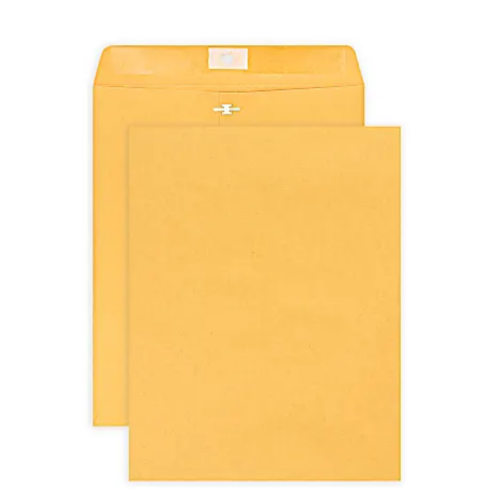 Office Depot® Brand 10" x 13" Manila Envelopes, Clasp Closure 100 count