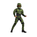 Disguise Master Chief Infinite Half Halo Green Synthetic Halloween Costume Mask