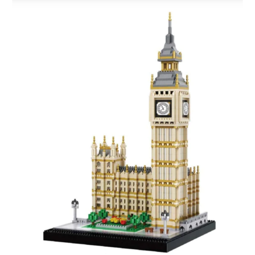 dOvOb Micro Blocks Big Ben Building Blocks Set (3600PCS) - World Famous Architectural Model Toys Gifts for Kid and Adult