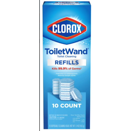 Clorox ToiletWand Disinfecting Refills, Disposable Wand Heads - 10 ct set of 3