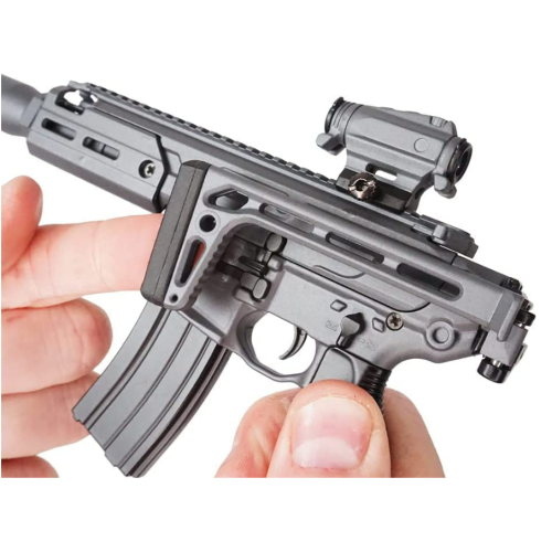 GoatGuns Miniature SIG MCX Model Grey | 1:3 Scale Die Cast Metal Build Kit