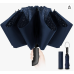 Compact Umbrella Windproof Strong - Automatic Windproof Inverted Umbrellas for Men and Women, Blue