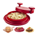 Chicken Shredder ShredMachine Meat Shredder Tool with Handles and Non-Skid Base for Ground Beef Pulled Pork and Chicken 20CM/7.9inch Safer Than Bear Claws for Shredding Meat (Small, Red)