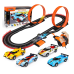 Electric Slot Car Race Track Sets for Boys 6+ Year Old, 4 Slot Cars 1:43 Scale with Headlights, 2 Loops, Lap Counter, 2 Controllers, Dual Racing 2 Player Game, Gifts Toys for Boy Kids Age 6 7 8-12