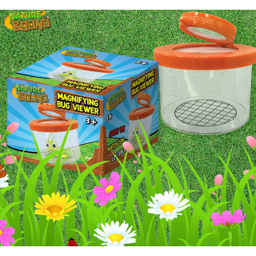 Nature Bound Magnifying Bug Viewer - Catch and Release Jar for Bugs and Insects - Includes Adjustable Magnifier - for Boys and Girls