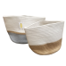 Cotton rope basket set of 2