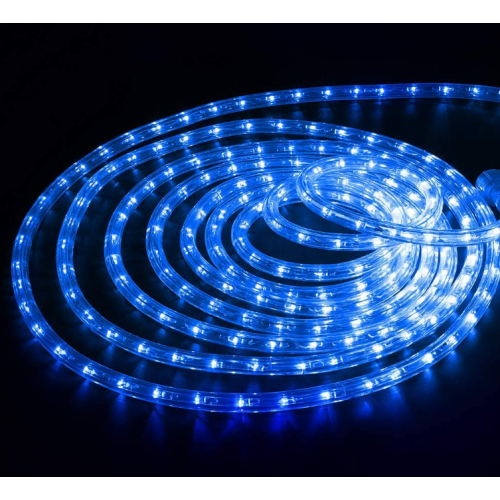  Blue Rope Lights, 18ft 216 LED Rope Lights Waterproof, 120V ETL Listed Plugin Rope Lights