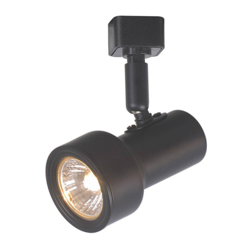 1-Light Black Mini-Step Linear Track Lighting Head