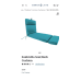 Sunbrella Seat/Back Cushion Sunbrella Brand Outdoor Elite Lounge Pad - teal- Brand New