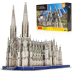 CubicFun 3D Puzzles for Adults National Geographic St. Patrick's Cathedral Model Kits, New York Architecture Puzzles for Adults Desk Building Puzzles for Kids Ages 8-10 with Booklet, 117 Pieces