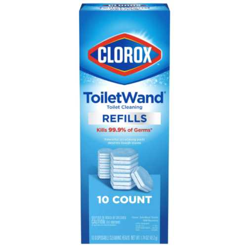 Clorox ToiletWand Disinfecting Refills, Disposable Wand Heads - 10 ct set of 2