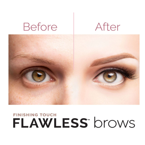 Finishing Touch Flawless Brows Eyebrow Hair Remover for Women, Electric Eyebrow Razor for Women with LED Light for Instant and Painless Hair Removal