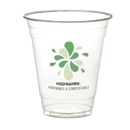 Highmark ECO Plastic Cups, 12 Oz, Clear, Pack Of 100