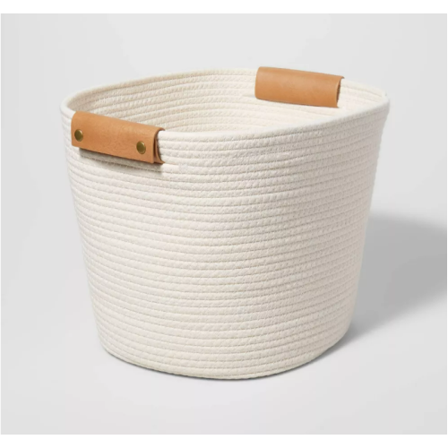 13" Decorative Coiled Rope Basket - Brightroom™