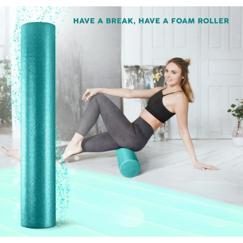 Yes4All High-Density Round EPP Foam Roller  36" for Back, Legs, Exercise, Deep Tissue, and Muscle Massage