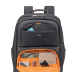 Solo New York Everyday Backpack with 17.3" Laptop Compartment, Black/Orange