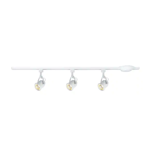 3-Light Retro 44 in. White Linear Track Lighting Kit