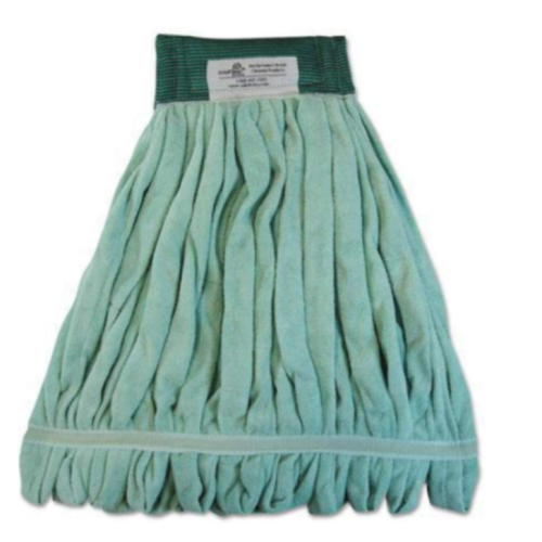 Boardwalk Mwtlgct Microfiber Looped-End Wet Mop Head, Large, Green