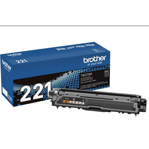 Brother Genuine Standard Yield Toner Cartridge, TN221BK, Replacement Black Toner, Page Yield Upto 2,500 Pages, Amazon Dash Replenishment Cartridge, TN221