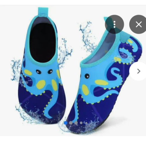 Bergman Kelly Water Shoes for Toddlers (Size 26-27), Boys & Girls, color blue octopus