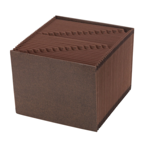 Office Depot Expanding File, Letter, 1-31, 31 Pockets, Brown