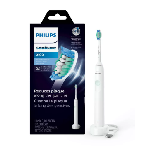 Philips Sonicare 2100 Rechargeable Electric Toothbrush - HX3661/04 - White