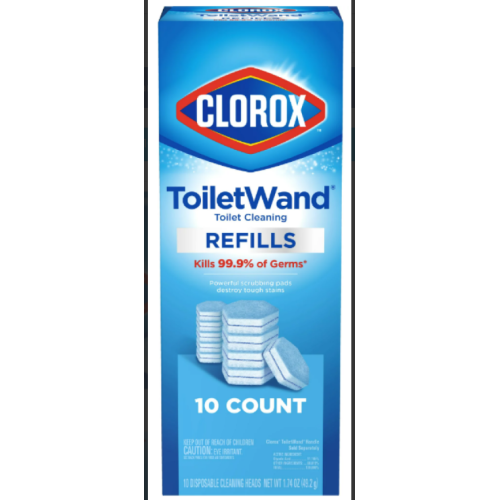 Clorox ToiletWand Disinfecting Refills, Disposable Wand Heads - 10 ct set of 2