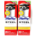 Hefty Steel Custom Fit B Size Drawstring Trash Bags, Black, Unscented, 3.2 Gallon, 20 Count, 2 pack