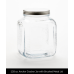 1 Gallon Anchor Cracker Jar with Brushed Metal Lid