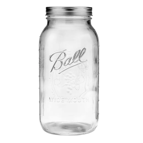  Ball 64oz Wide Mouth Half Gallon Mason Jar pack of 4