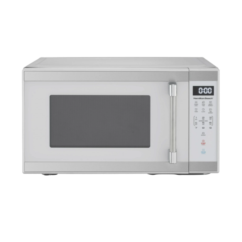 Hamilton Beach 1.1 cu. ft. Countertop Microwave Oven, 1000 Watts, White Stainless Steel