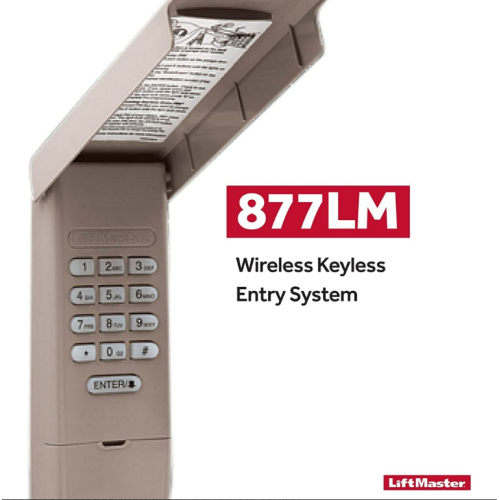 LiftMaster 877LM Wireless and Keyless Entry Keypad for Garage Door Openers and Gate Opener