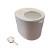 IRIS Medium Round Top Entry Cat Litter Box & Scoop