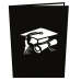 Lovepop Graduation Hats Black Pop-Up Card