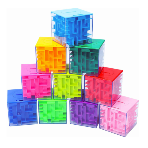 10PACK Money Maze Puzzle Box, Twister.CK Unique Money Gift Holder Box, Fun Maze Puzzle Games for Kids and Adult Birthday