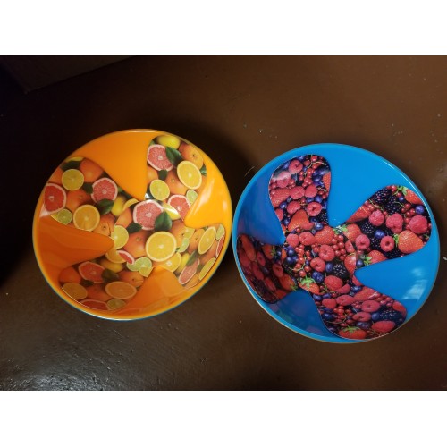 My Fusion Blue and Orange 84.5oz Bowl set of 2