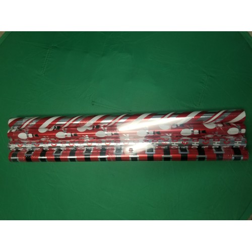 Wrapaholic Christmas Wrapping Paper Roll Green and Holiday Design with Metallic Foil Shine 4 rolls