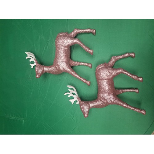 Christmas Reindeer Figurines Deer Ornament 13'' set of 2