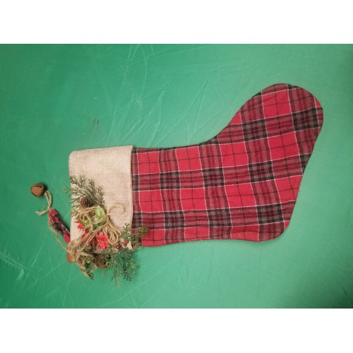 Burlap Christmas Stocking