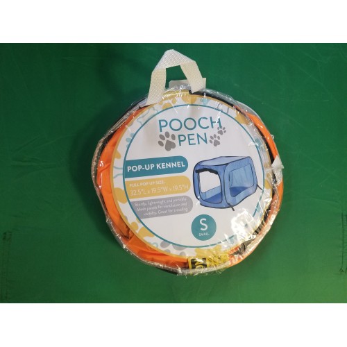 Pooch Pen Solid Pop-up Pet Kennel 32.5"Lx19.5"Wx19.5 L orange