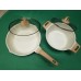 CAROTE Nonstick Skillet Frying Pan and Pot with Lid, White Granite Non Stick