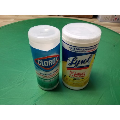 2 pack of Disinfecting Wipes (Clorox & Lysol)